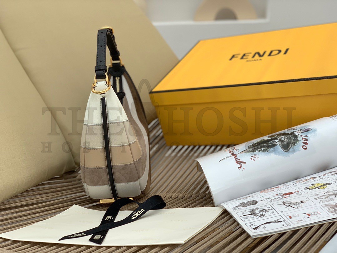 F**di F**digraphy Small Hobo Bag In Inlaying Leather Master Quality