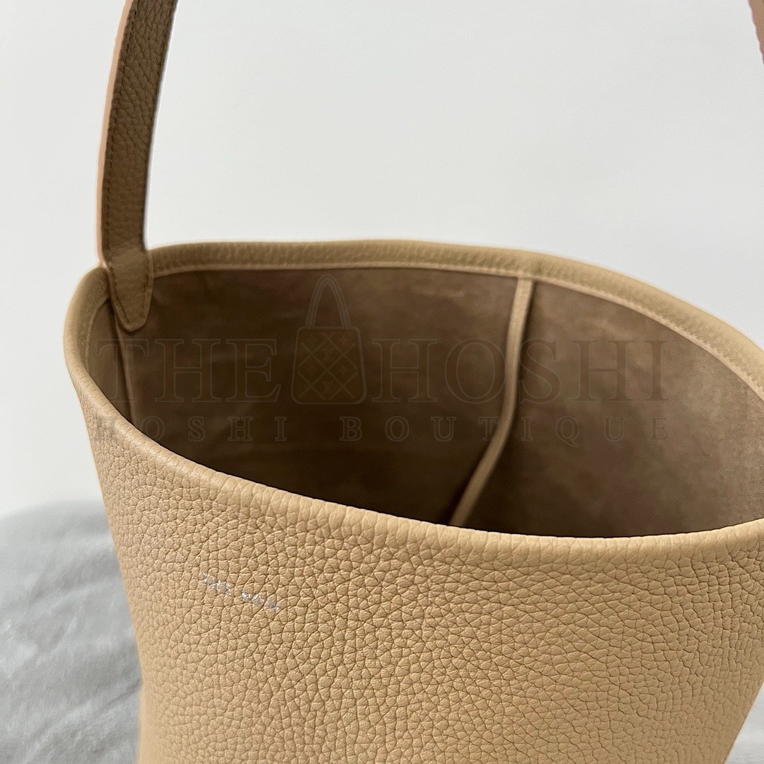 The R0w Medium N/S Park Tote in Taupe Grained Leather Master Quality