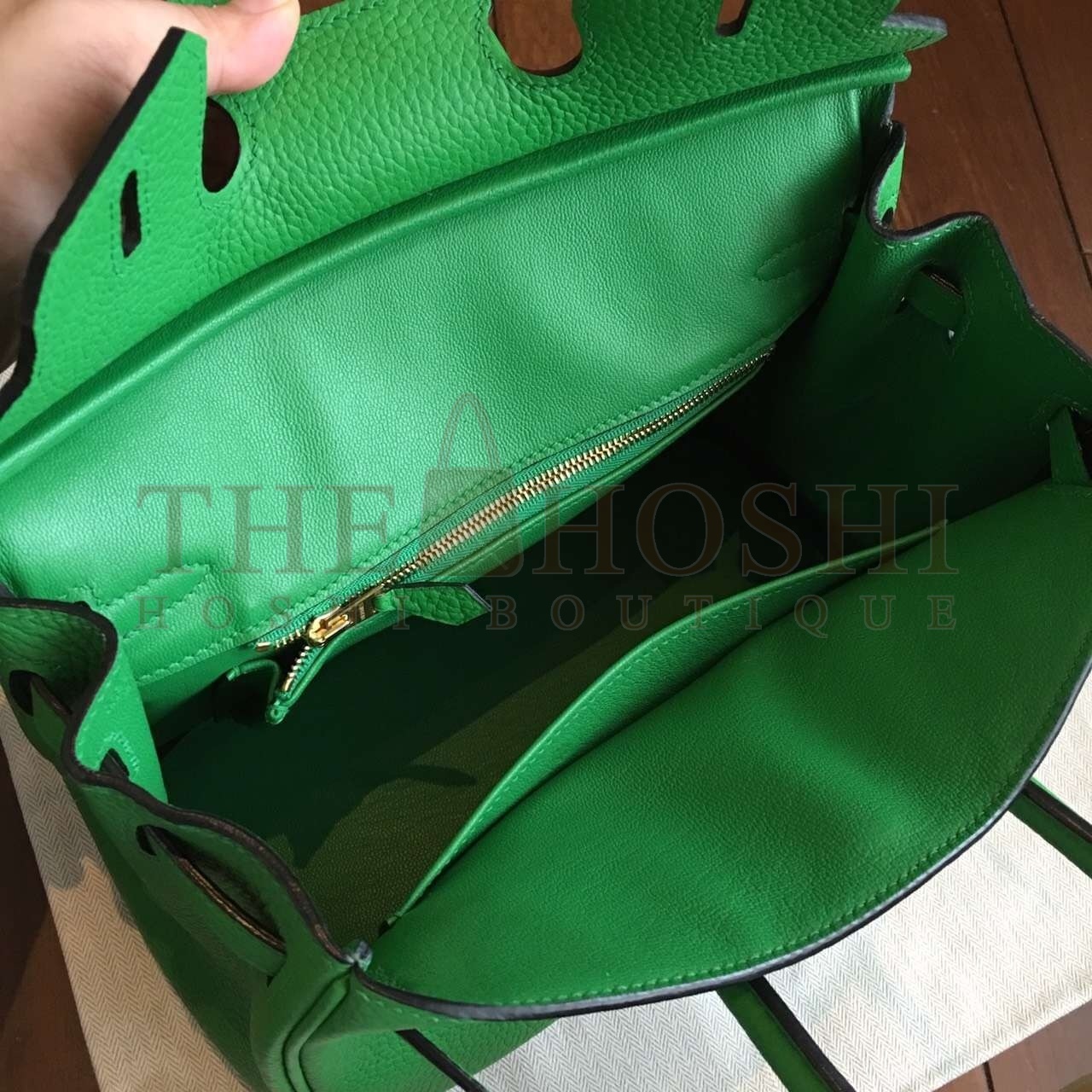 H**me5 Bambou Birkin 25cm Clemence Handmade Bag Master Quality