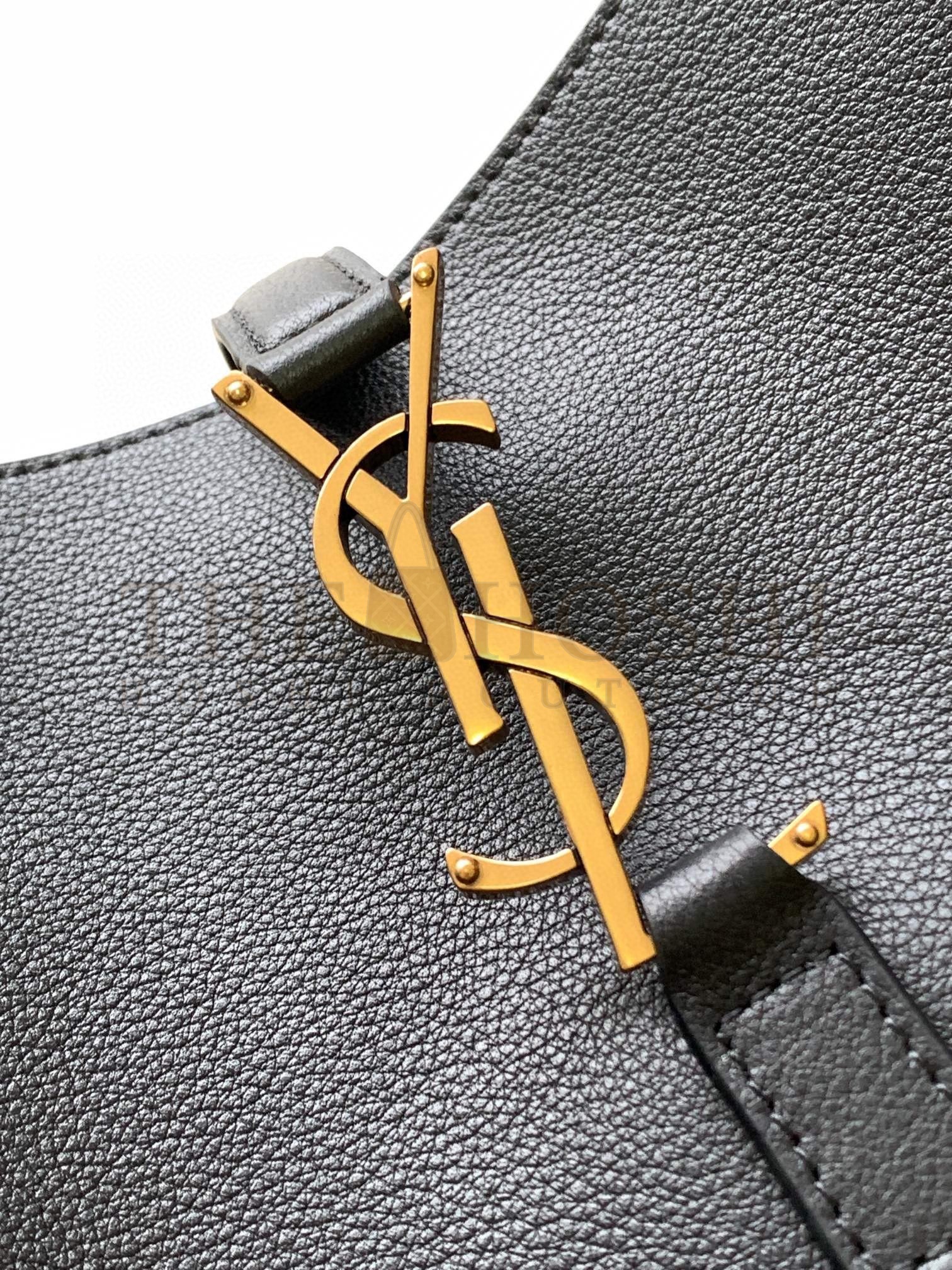 Sa1nt Lau*nt Le 5 A 7 Soft Large Shoulder Bag in Black Leather Master Quality