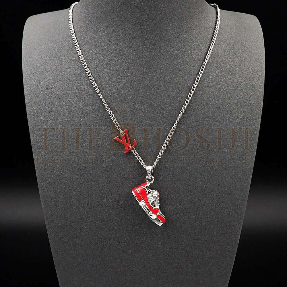 L0vis Vvtt0n Unisex LV Trainer Necklace-Red Master Quality