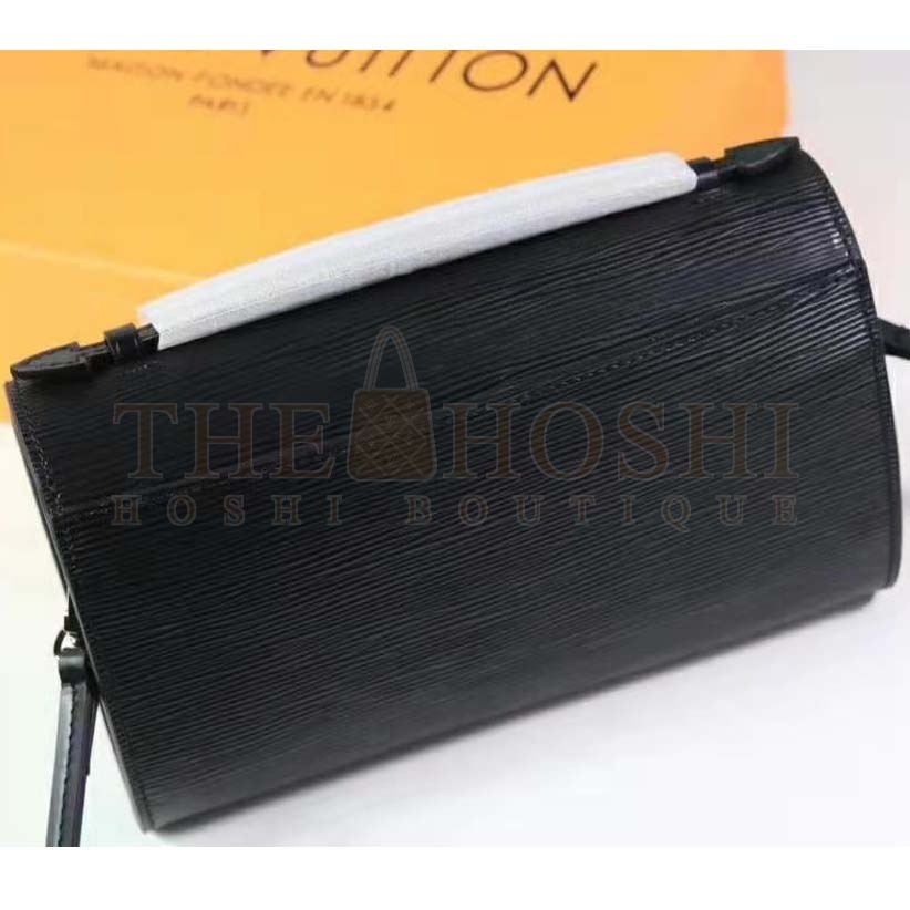L0vis Vvtt0n LV Women Cléry Pochette Bag in Epi Grained Cowhide Leather-Black Master Quality