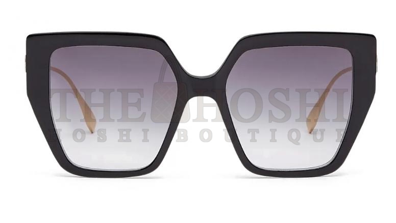 F**di - Baguette - Square Sunglasses - Black Gray - Sunglasses - F**di Eyewear Master Quality