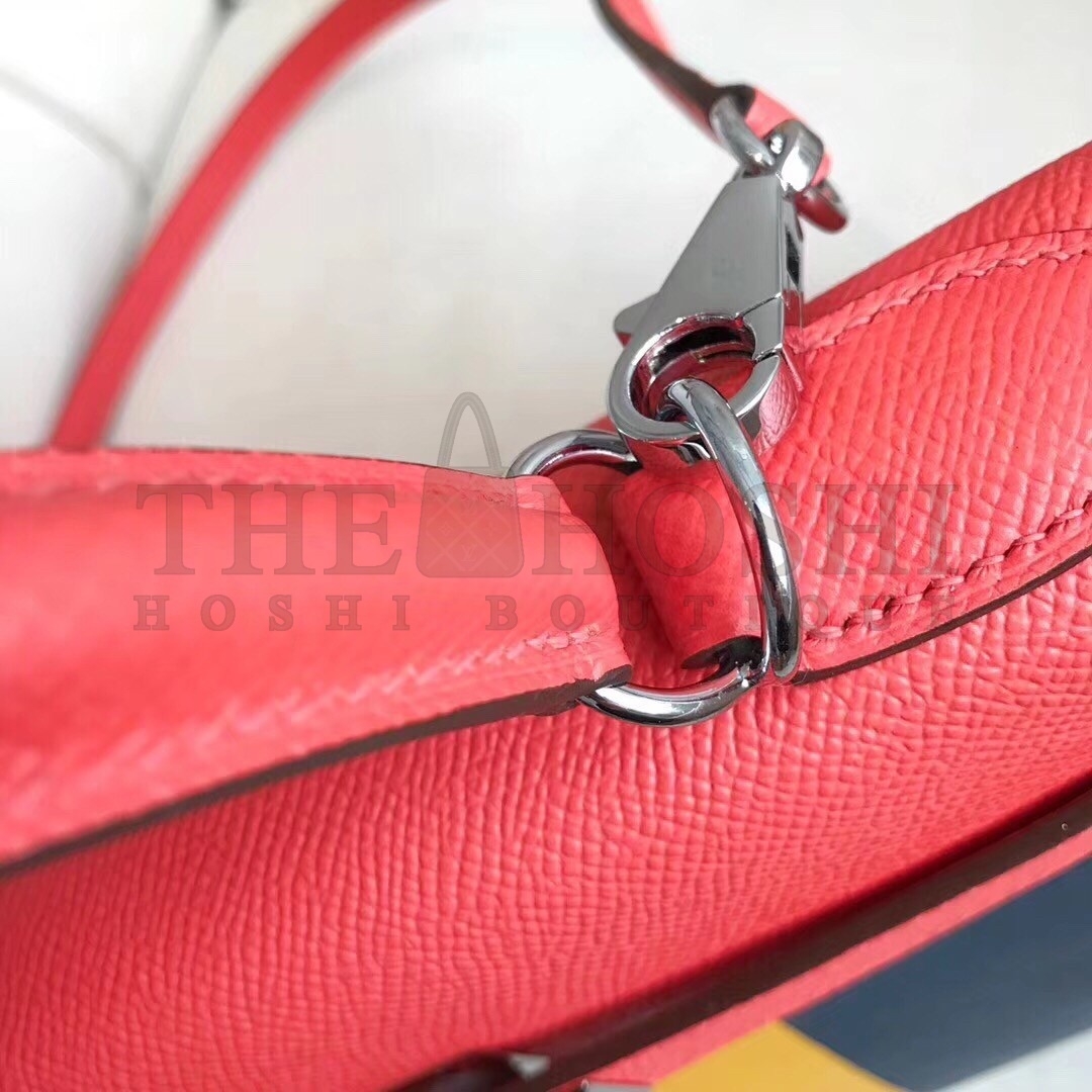 H**me5 Multicolor Stripes Kelly 28cm Red Bag Master Quality