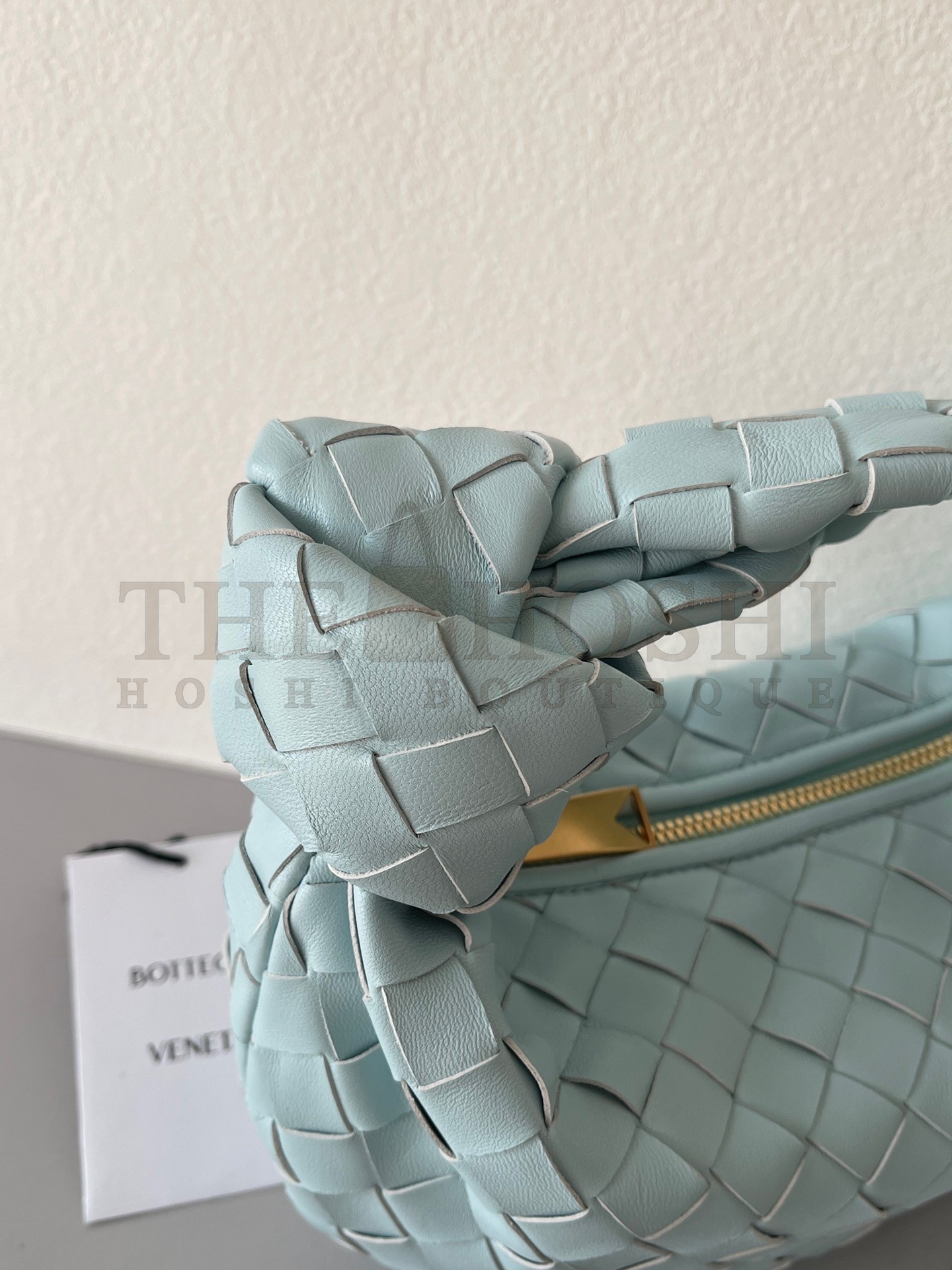 B0tt*ga Ven*ta BV Jodie Mini Bag In Teal Washed Intrecciato Lambskin Master Quality