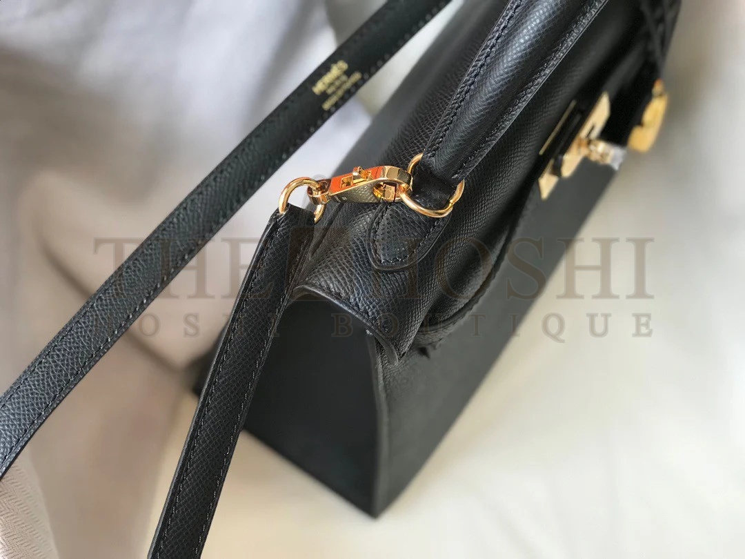 H**me5 Kelly 25cm Sellier Bag in Black Epsom Calfskin GHW Master Quality