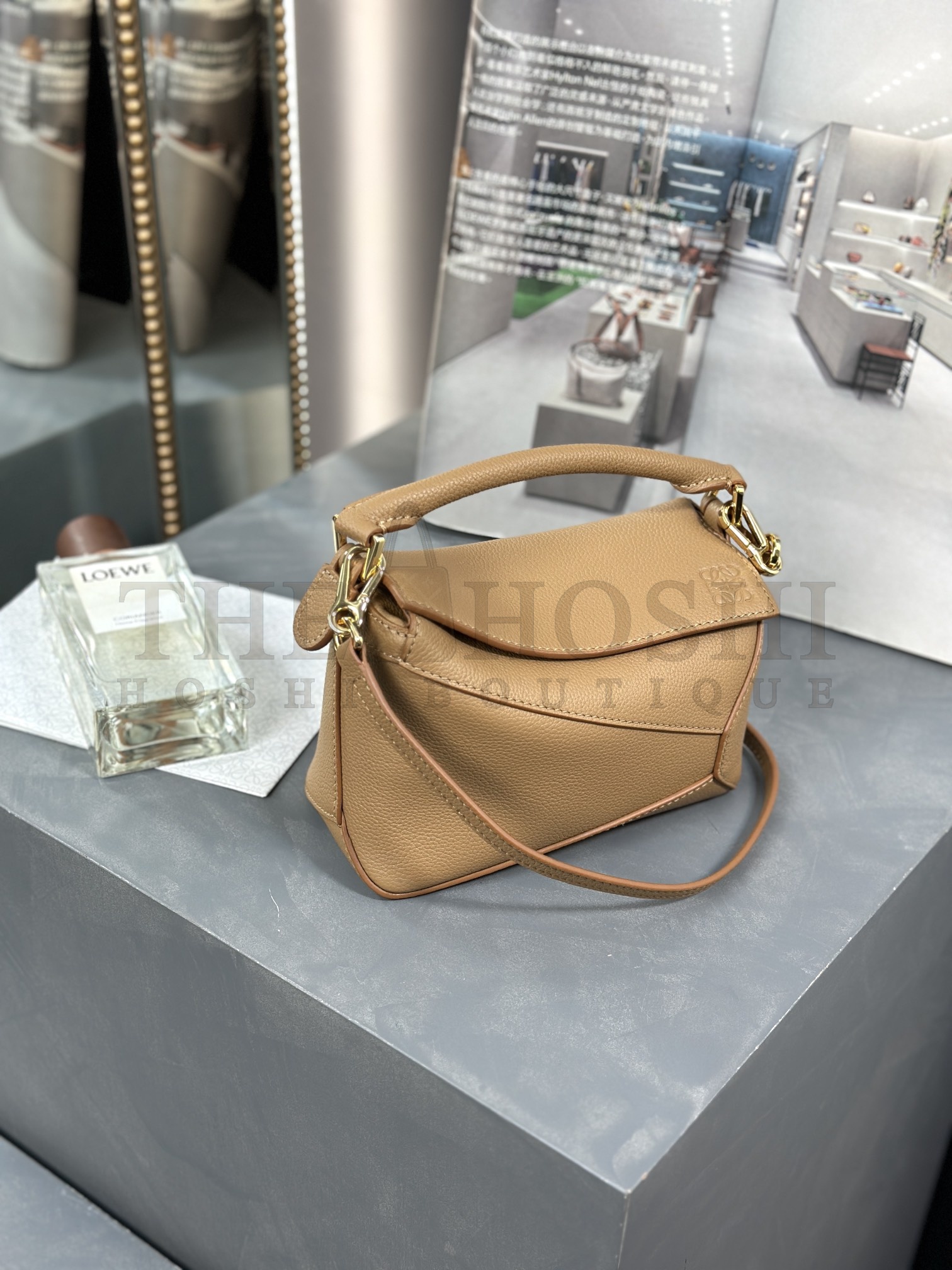 L0ew* Mini Puzzle bag in soft grained calfskin Master Quality