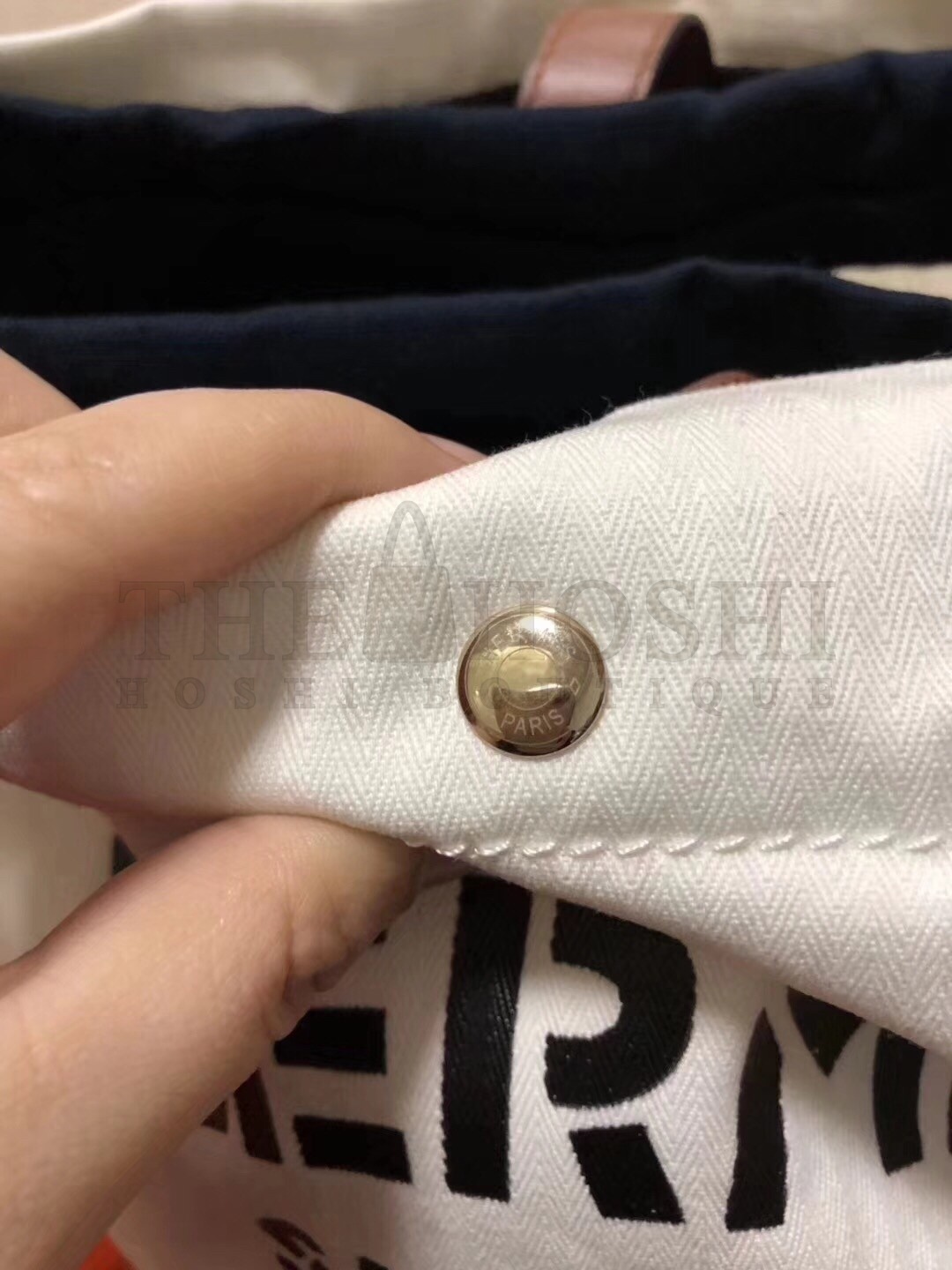 H**me5 Grooming Bucket Bag In White Canvas Master Quality