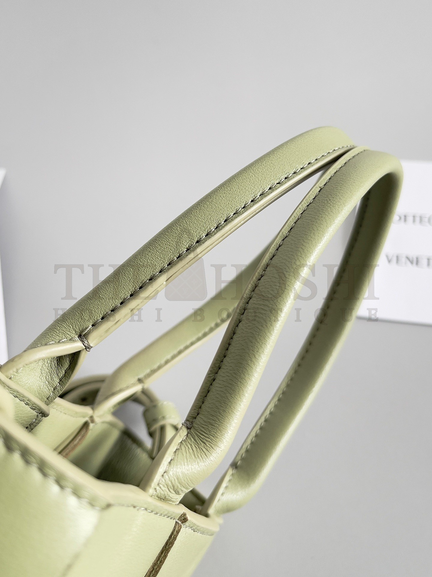 B0tt*ga Ven*ta Mini Cassette Tote Bag In Travertine Lambskin Master Quality