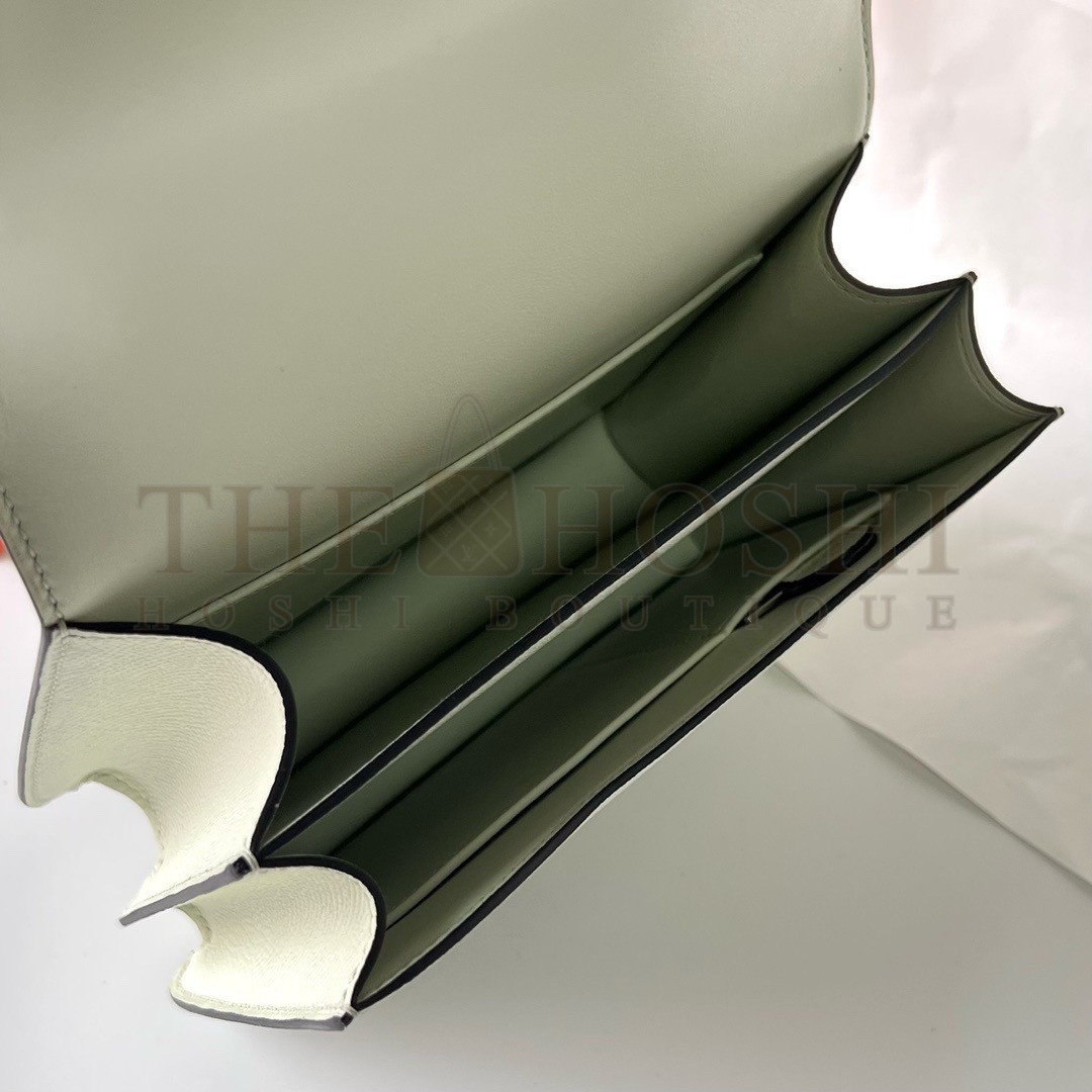 H**me5 Constance 1-18 Mirror Bag In Vert Fizz Epsom Calfskin Master Quality