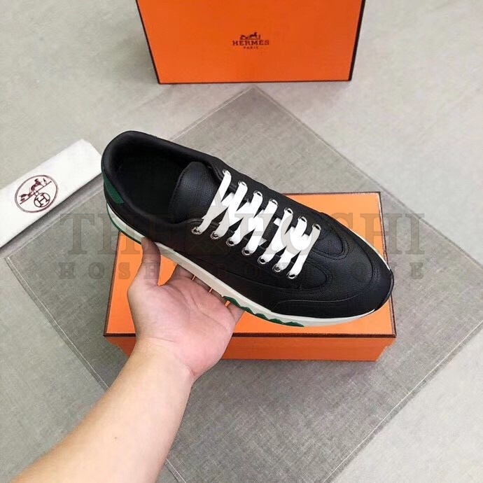 H**me5 Trail Sneakers In Black Epsom Calfskin Master Quality