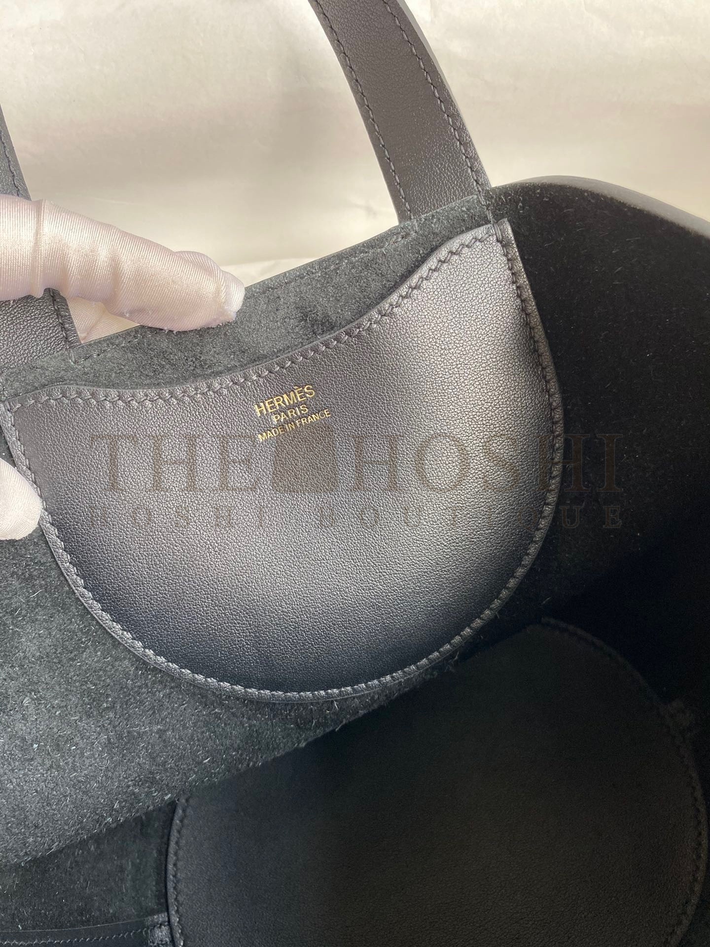 H**me5 In The Loop 18 Handmade Bag in Black Clemence Leather Master Quality