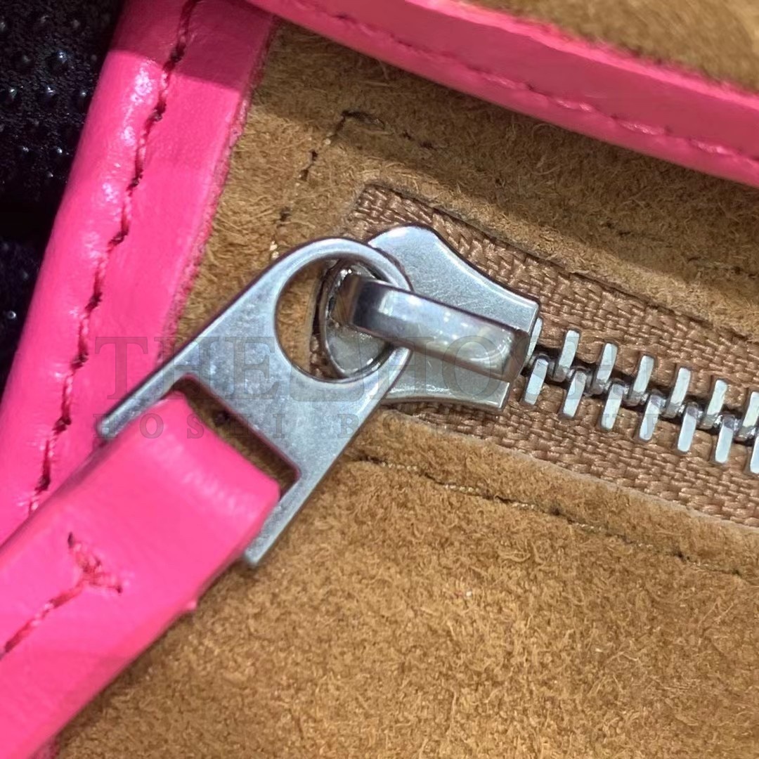 B0tt*ga Ven*ta Mini Arco Bag In Pink Intrecciato Leather Master Quality