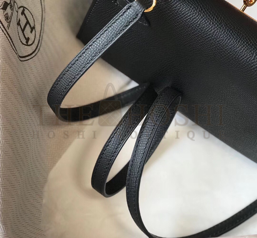 H**me5 Kelly Mini II Bag In Black Epsom Leather Master Quality