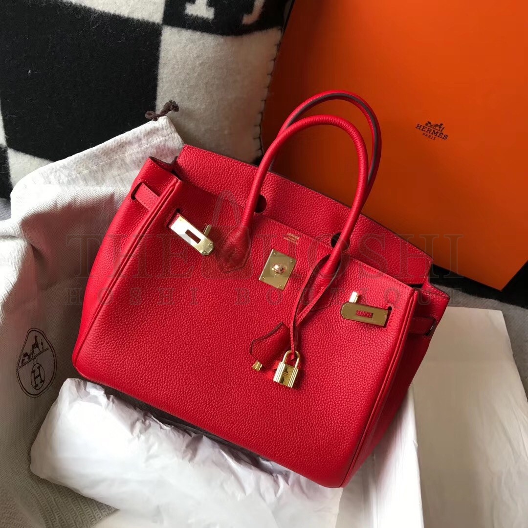 H**me5 Red Clemence Birkin 30cm Bag Master Quality