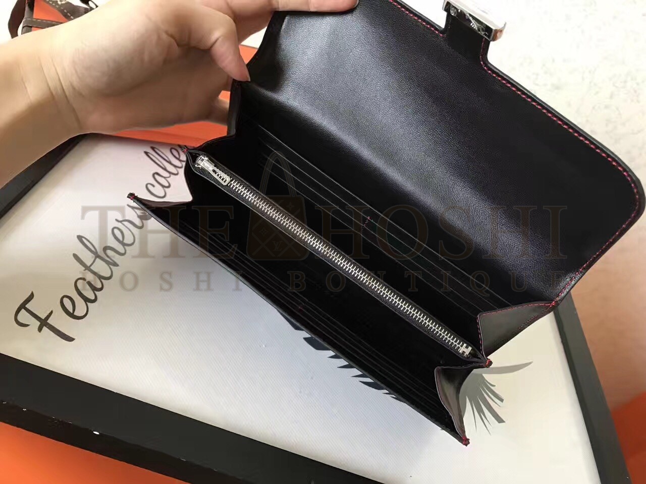 H**me5 Black Swift Constance Long Wallet Master Quality