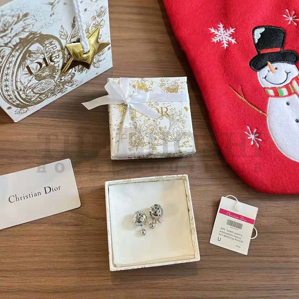 D10r Women Tribales Earrings Silver and Silver-Tone Crystals Master Quality