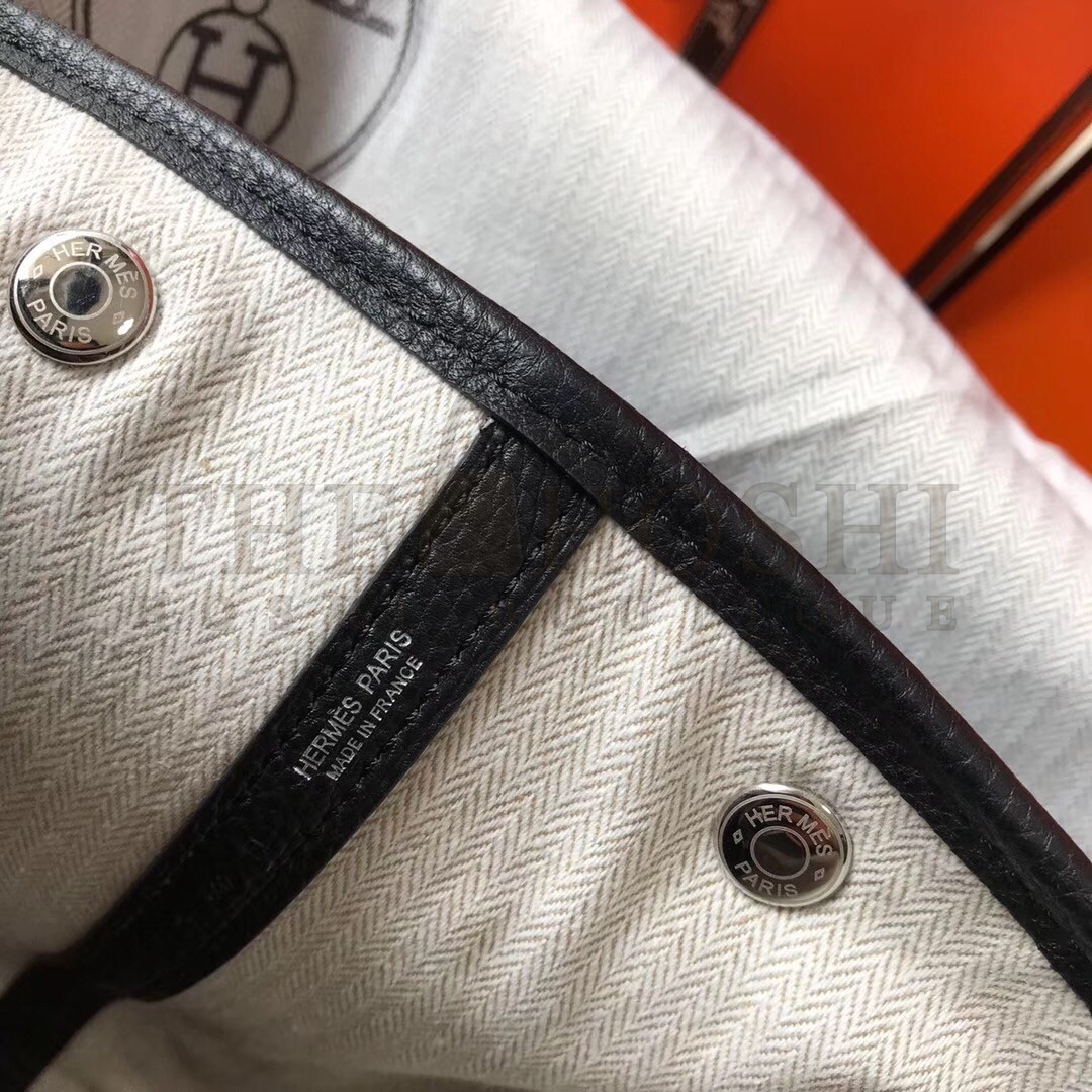 H**me5 Black Clemence Garden Party 30cm Handmade Bag Master Quality