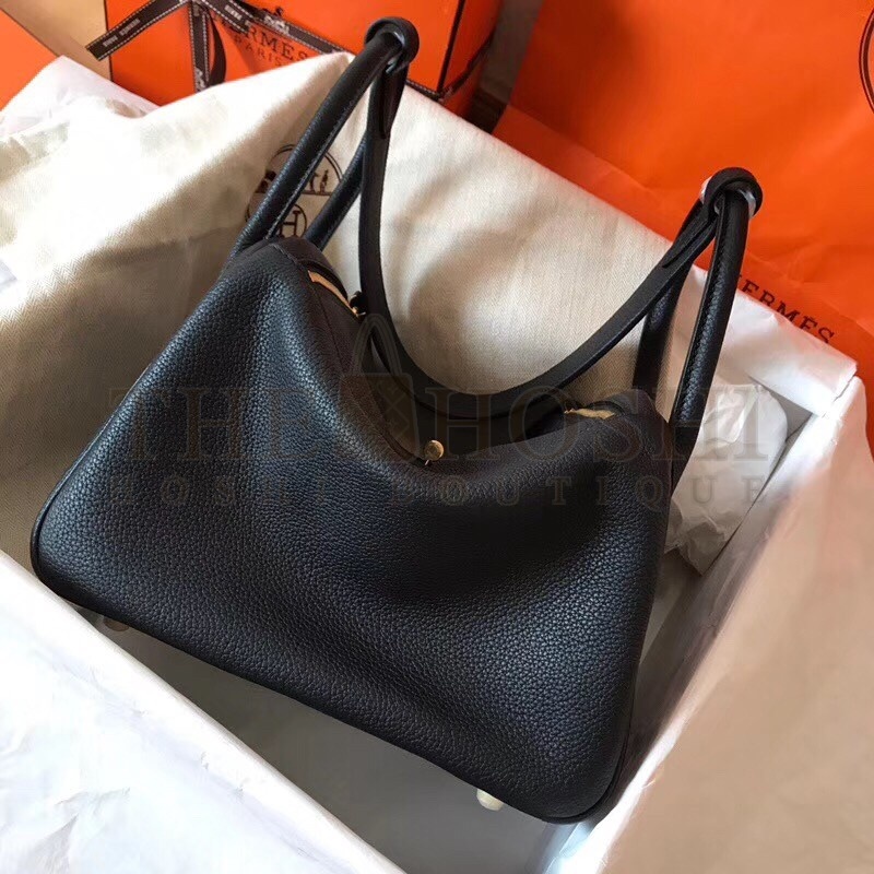 H**me5 Black Lindy 30cm Clemence Handmade Bag Master Quality