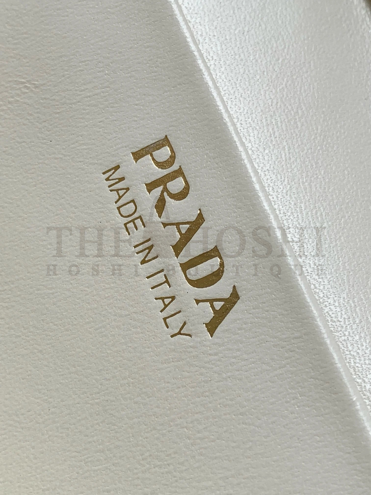 Pra*a Mini Vanity Bag in White Grained Leather Master Quality