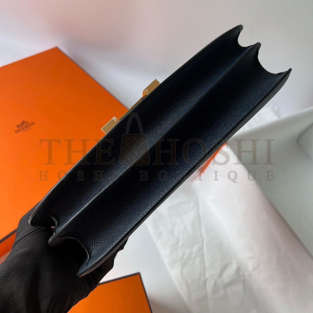 H**me5 Constance Elan Handmade Bag In Black Epsom Calfskin Master Quality