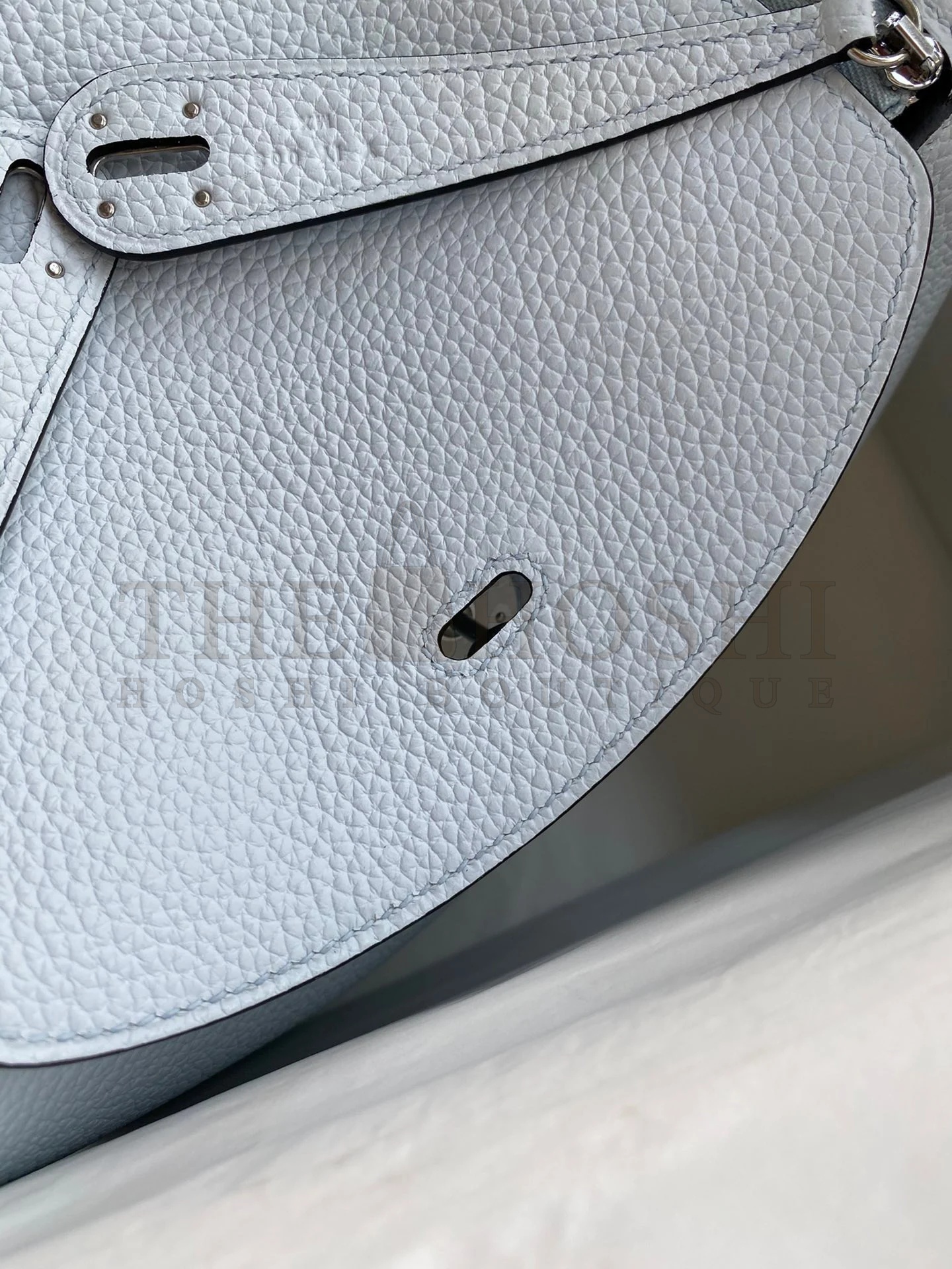 H**me5 Lindy 26 Handmade Bag In Blue Brume Clemence Leather Master Quality