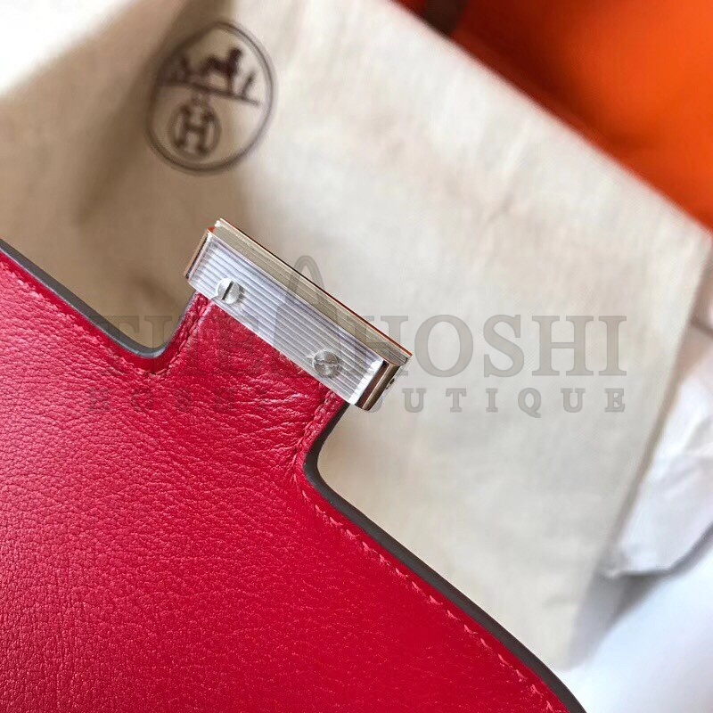 H**me5 Mini Constance 18cm Red Epsom Bag Master Quality