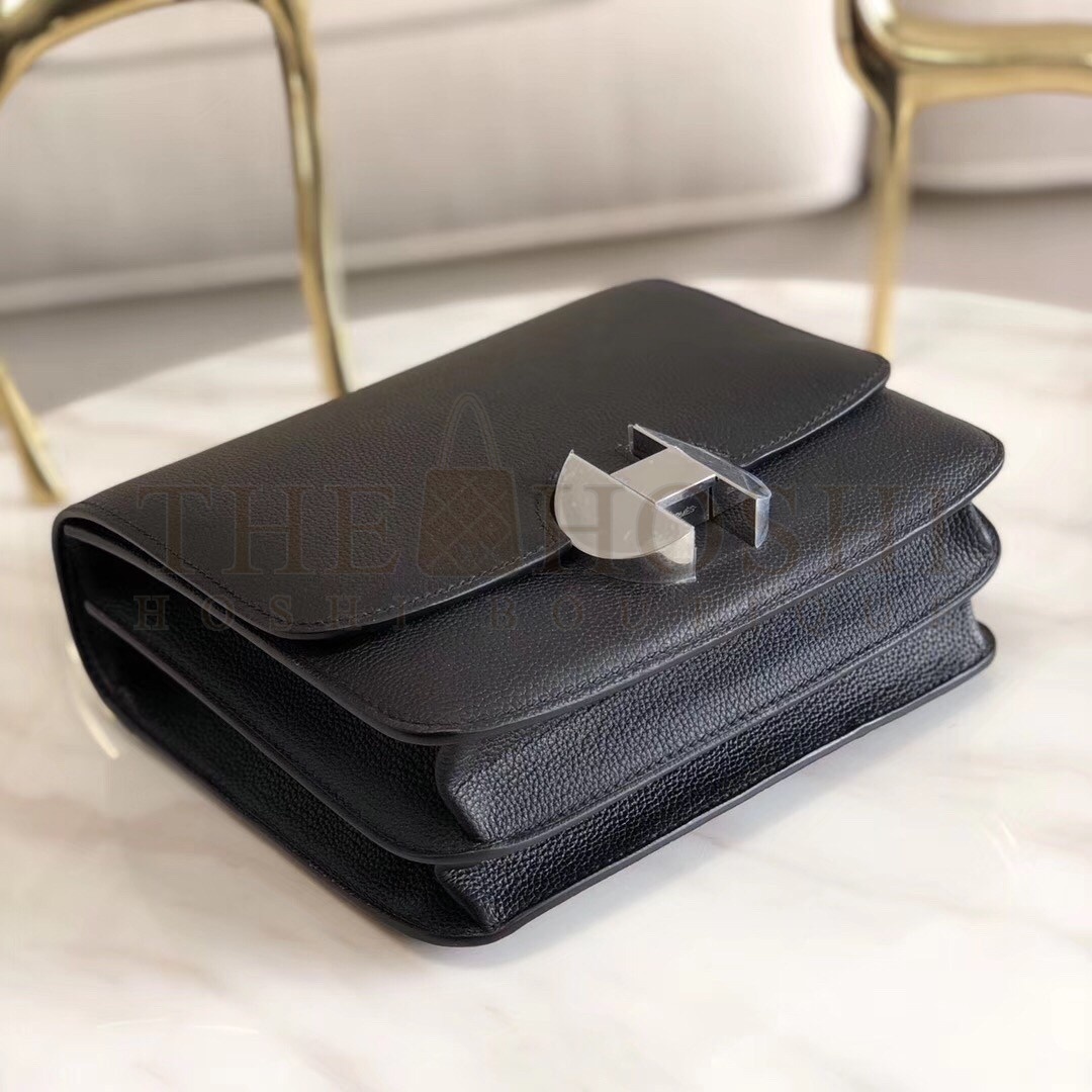 H**me5 2002 20cm Bag In Black Evercolor Calfskin Master Quality