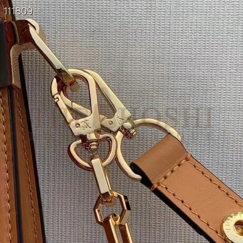 L0vis Vvtt0n LV Women Dauphine MM Handbag Ecru Caramel Since 1854 Jacquard Master Quality