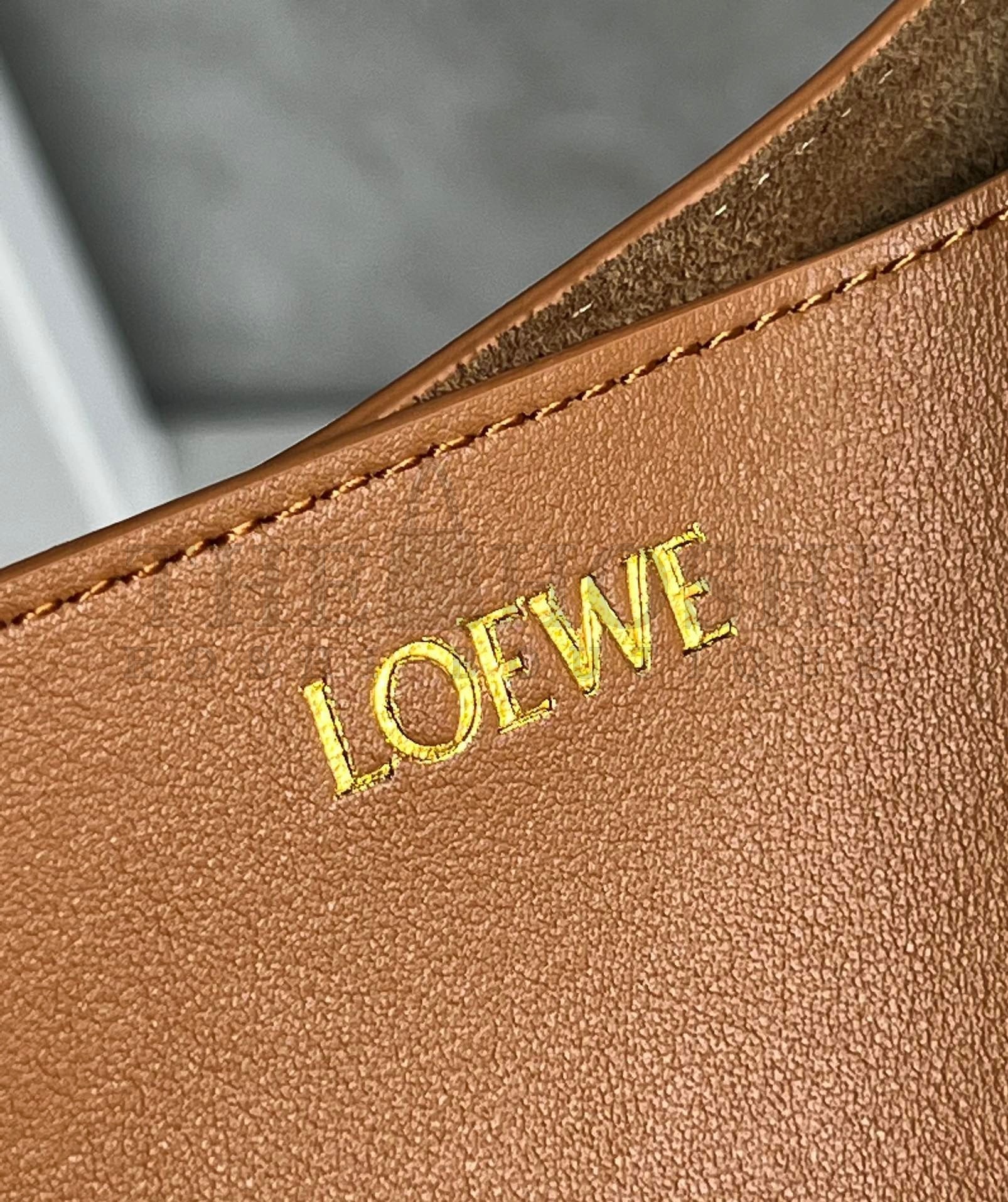 L0ew* Medium Puzzle Fold Tote Bag in Tan Calfskin Master Quality