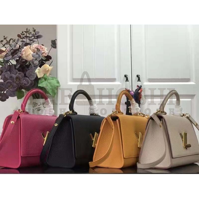 L0vis Vvtt0n LV Women Twist One Handle BB Handbag Dragon Fruit Pink Taurillon Master Quality