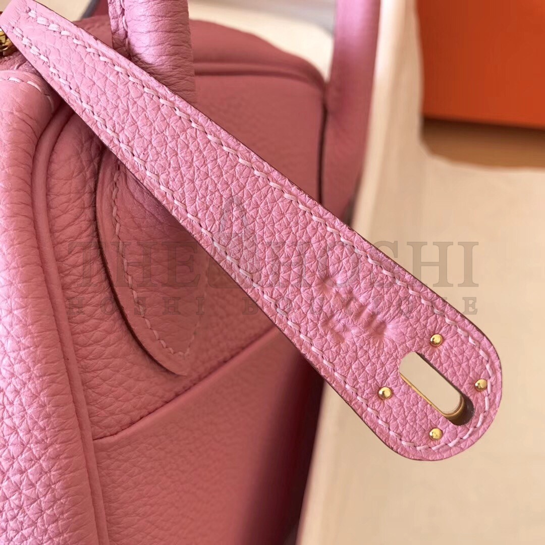 H**me5 Pink Lindy 30cm Clemence Handmade Bag Master Quality
