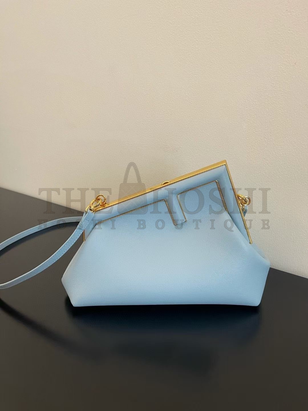 F**di First Medium Bag In Light Blue Nappa Leather Master Quality