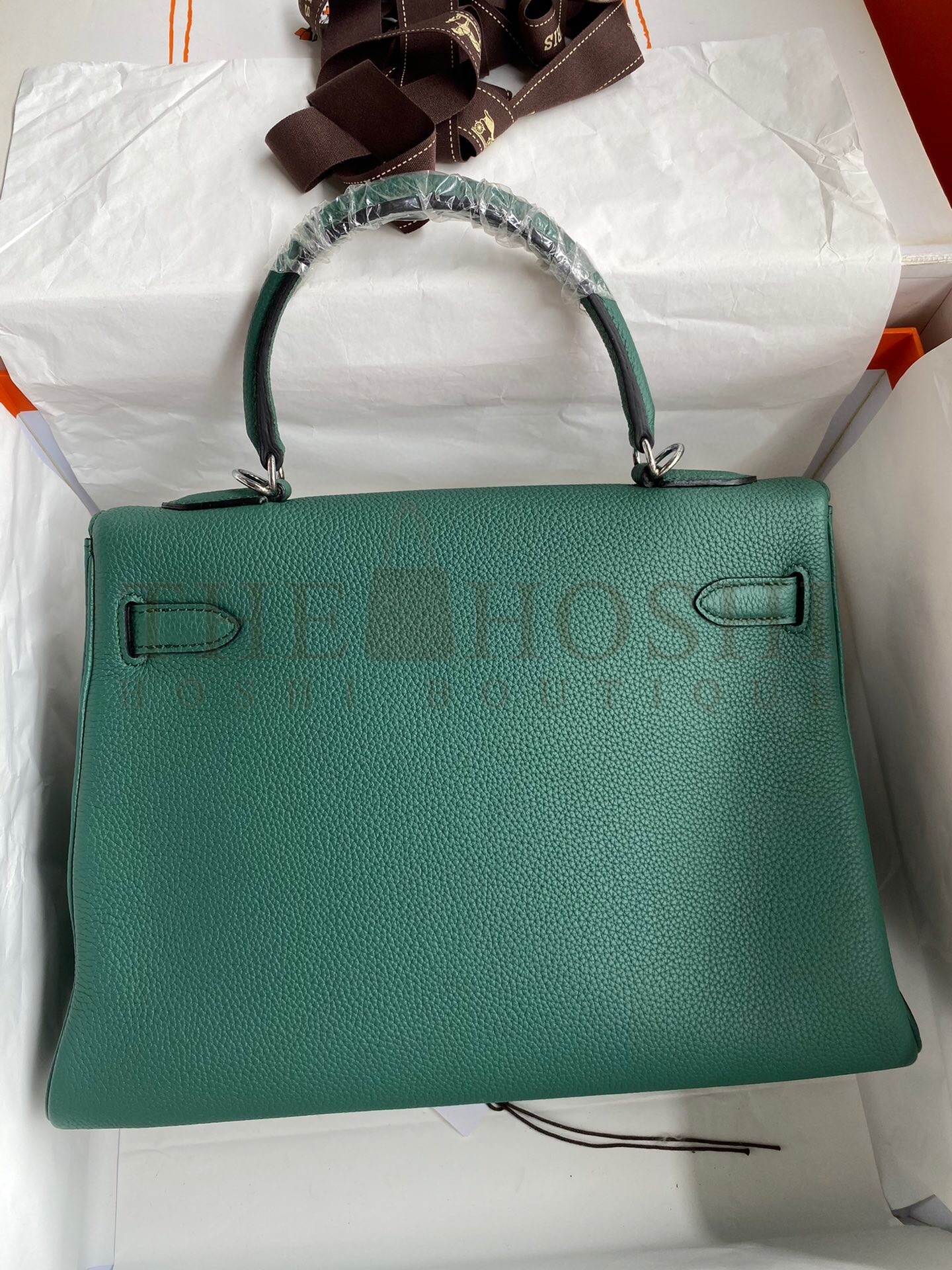 H**me5 Malachite Clemence Kelly Retourne 32cm Handmade Bag Master Quality