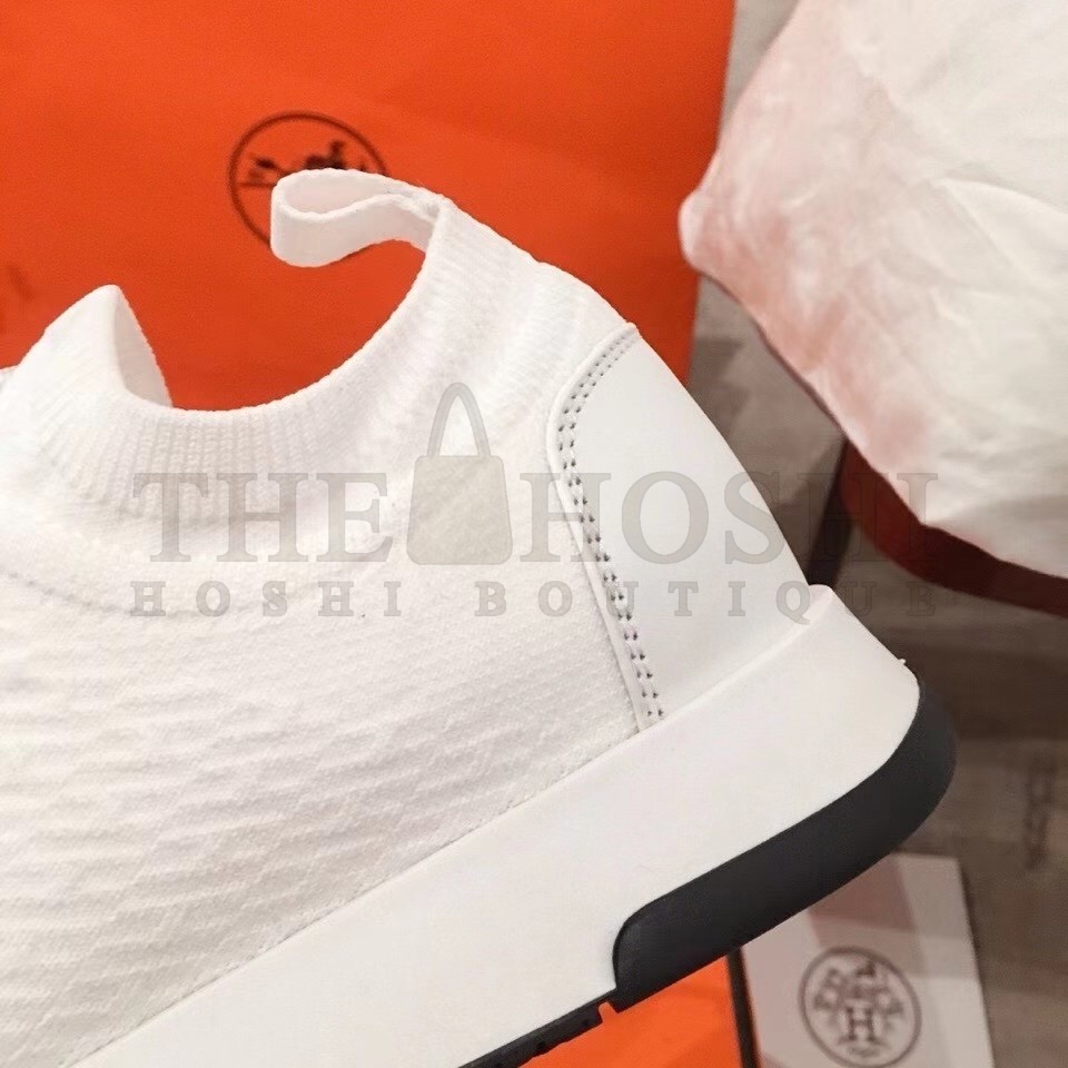 H**me5 Addict Sneakers In White Knit Master Quality