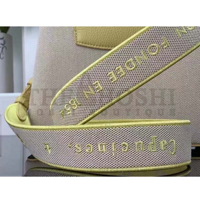 L0vis Vvtt0n LV Women Capucines BB Handbag Yellow Taurillon Leather Canvas Master Quality