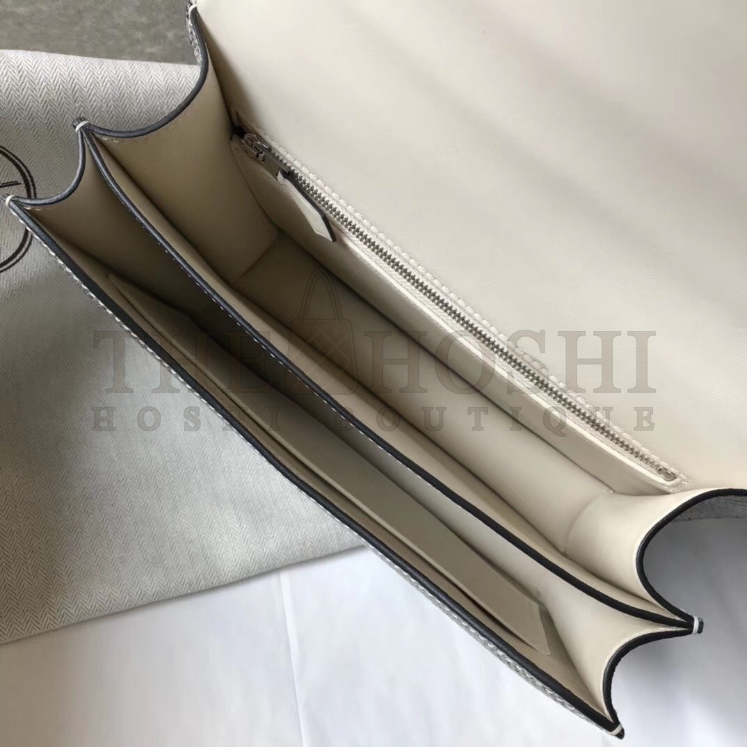 H**me5 Constance 24cm Bag In Ombre Embossed Natural Lizard Master Quality