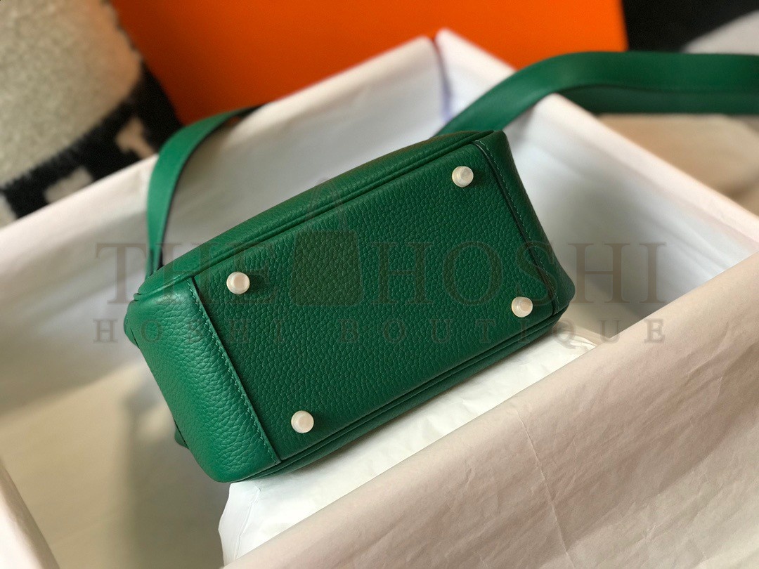 H**me5 Lindy Mini Bag In Malachite Clemence Leather GHW Master Quality