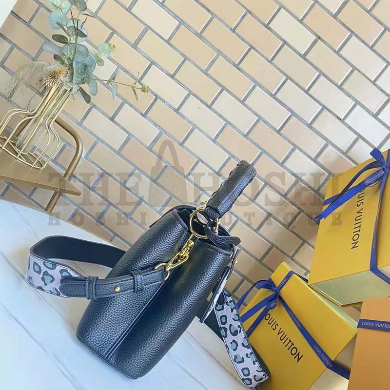 L0vis Vvtt0n LV Women Capucines BB Handbag Black Taurillon Leather Master Quality