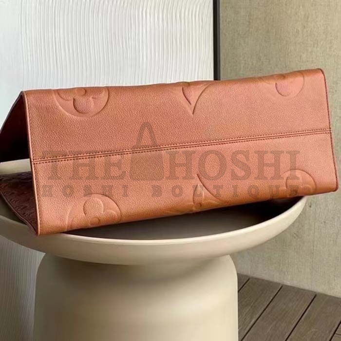 L0vis Vvtt0n LV Women OnTheGO GM Tote Bag Brown Monogram Embossed Leather Master Quality