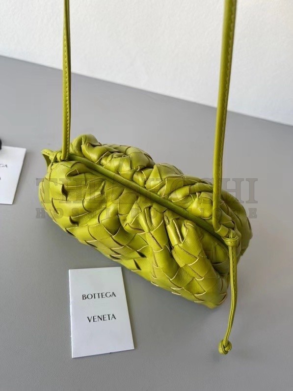 B0tt*ga Ven*ta Mini Pouch In Kiwi Intrecciato Lambskin Master Quality
