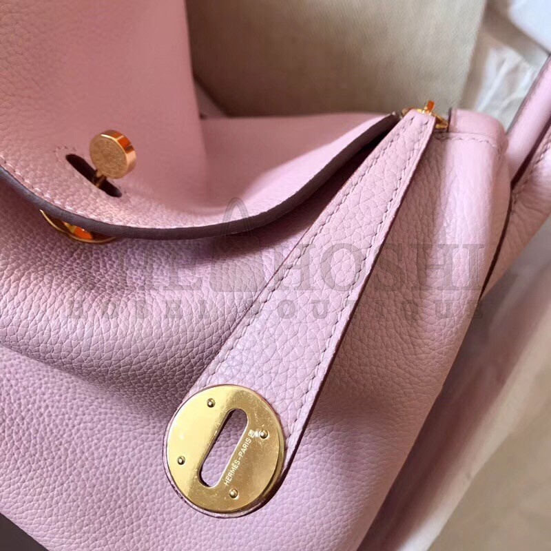 H**me5 Rose Dragee Lindy 26cm Clemence Handmade Bag Master Quality