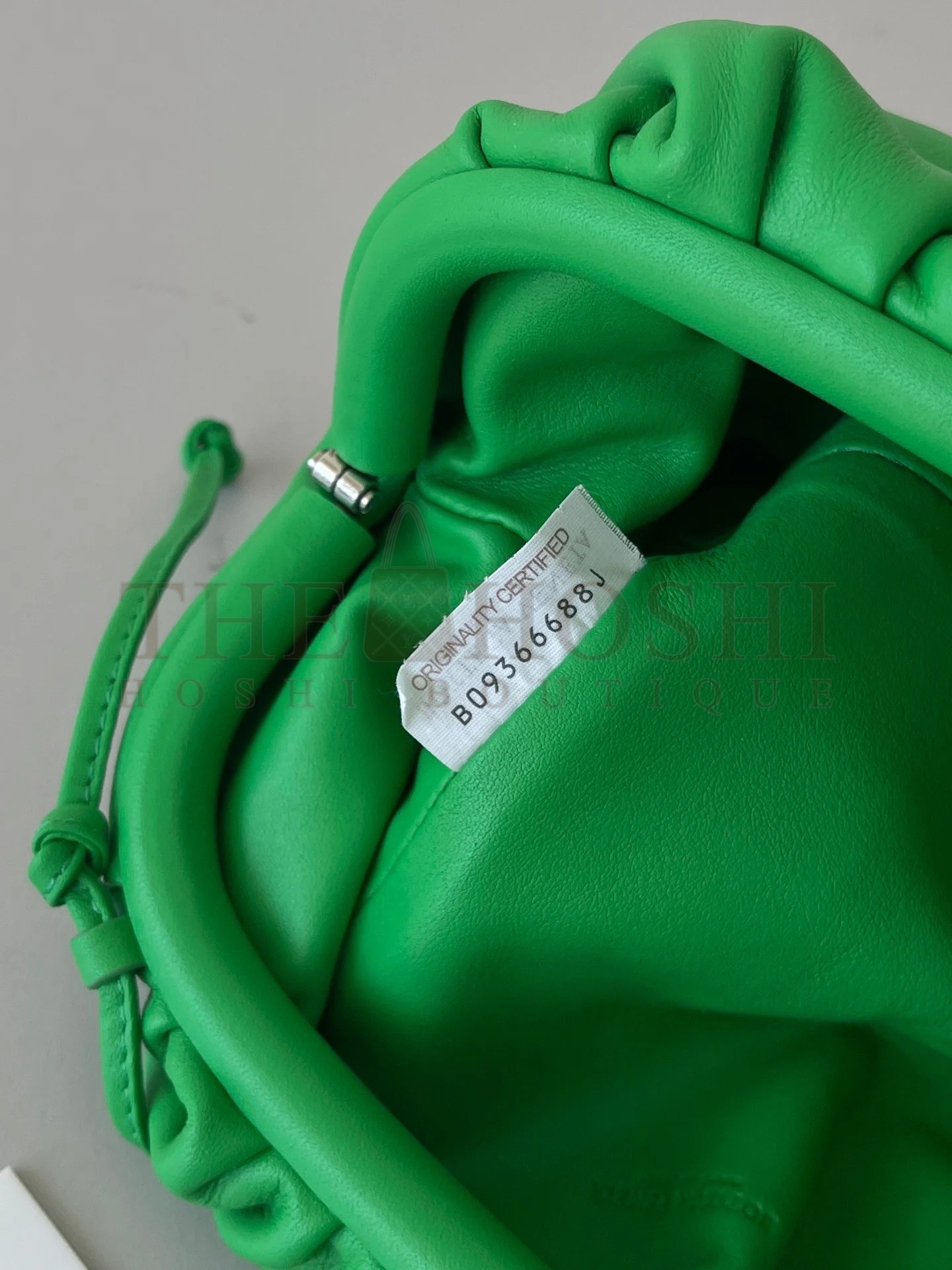 B0tt*ga Ven*ta Mini Pouch with Strap in Parakeet Calfskin Master Quality