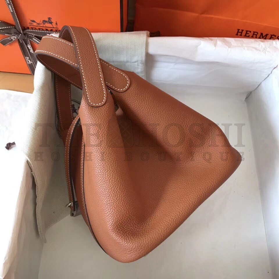 H**me5 Gold Picotin Lock MM 22cm Handmade Bag Master Quality