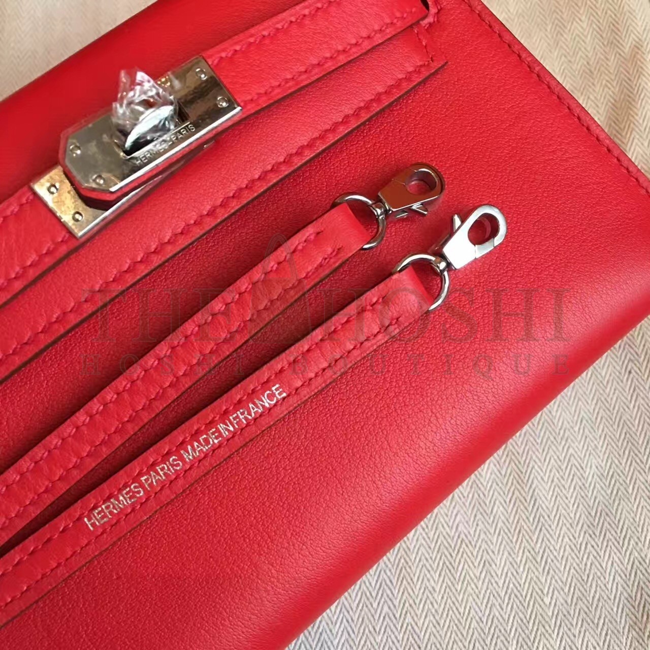 H**me5 Red Swift Kelly Mini II Handmade Bag Master Quality