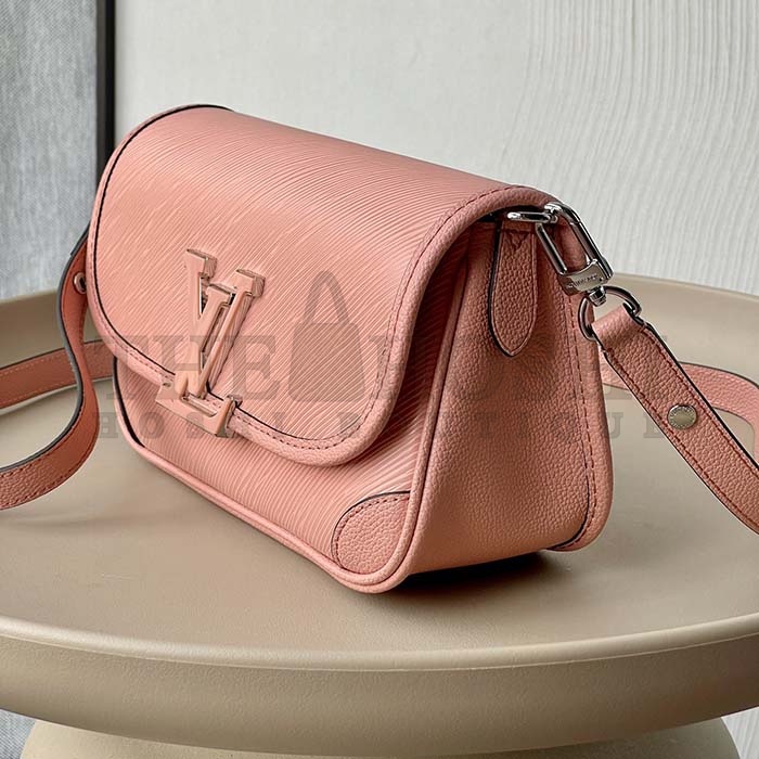 L0vis Vvtt0n LV Women Buci Crossbody Light Pink Epi Grained Smooth Cowhide Leather Master Quality