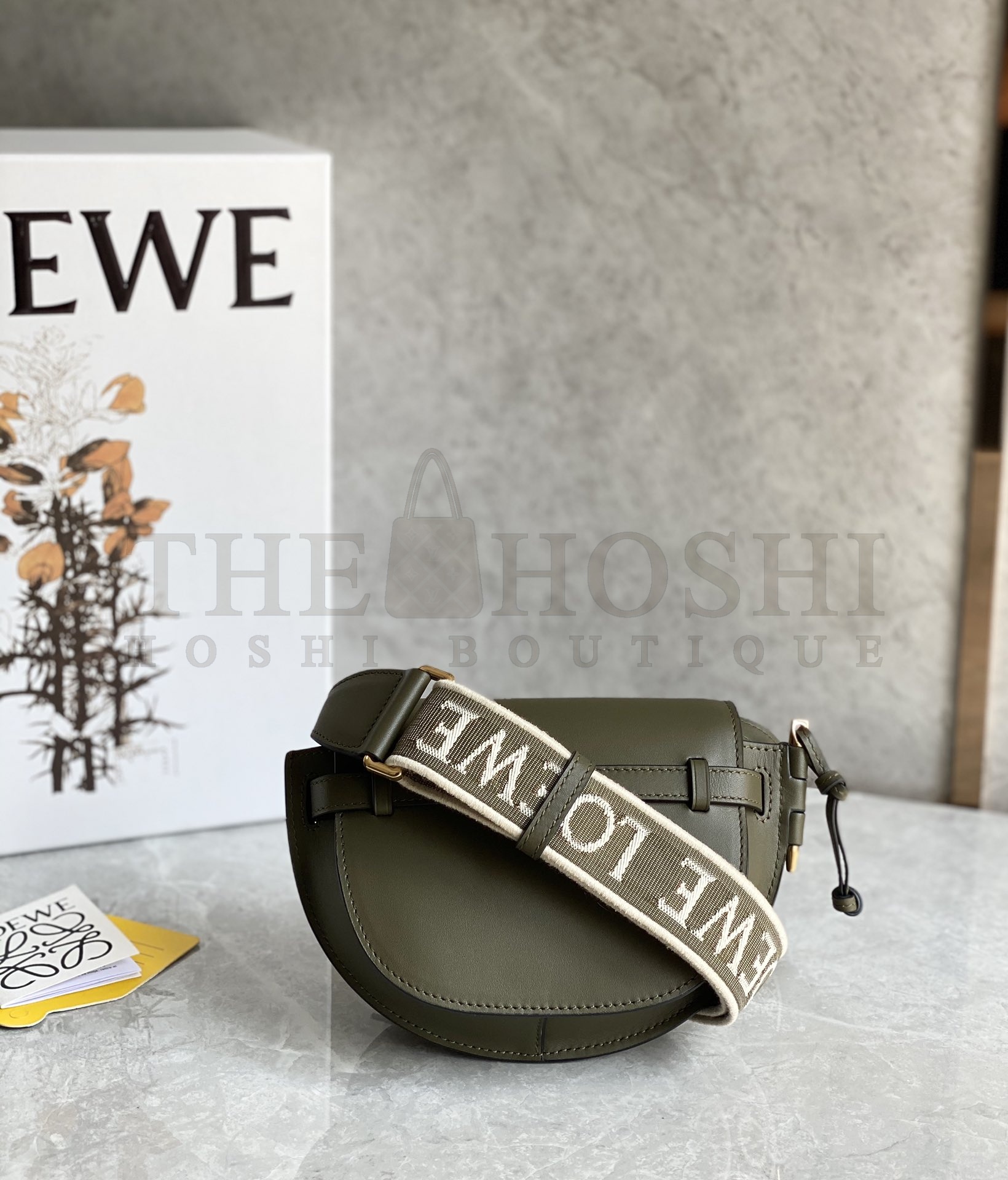 L0ew* Mini Gate Dual bag in soft calfskin andjacquard  Mini size：21cm Small size ： 25cm Master Quality