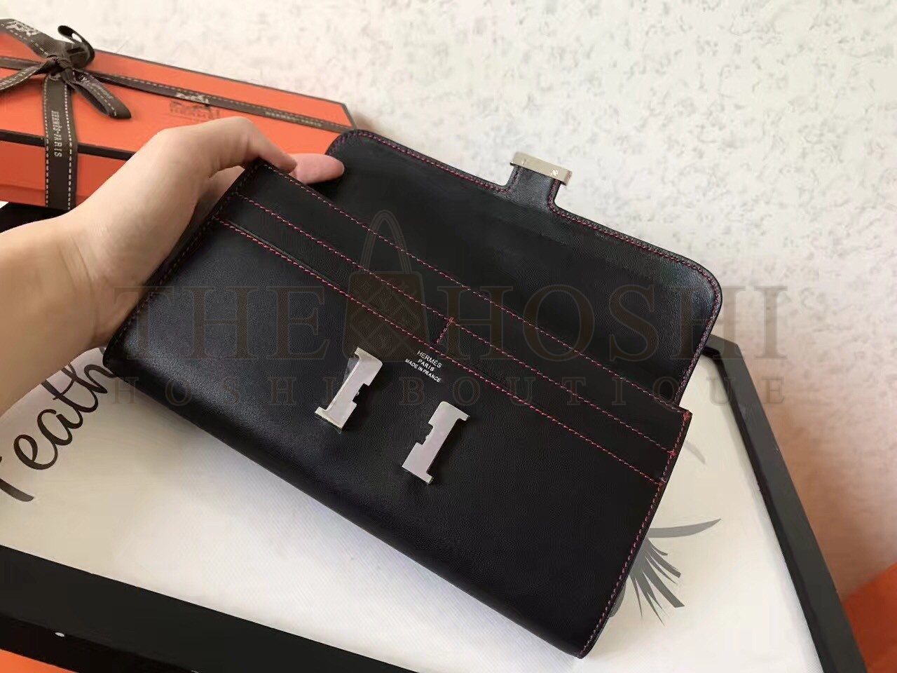 H**me5 Black Swift Constance Long Wallet Master Quality