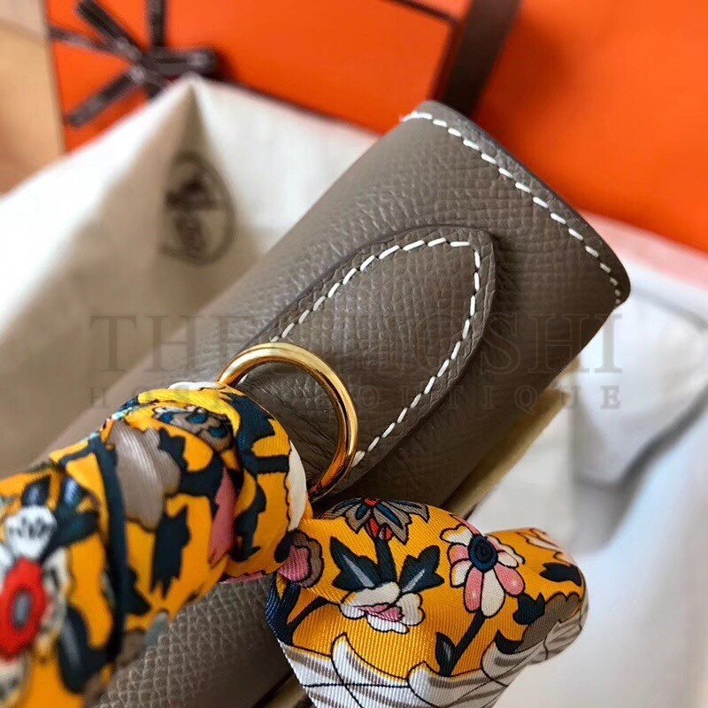 H**me5 Taupe Epsom Kelly 28cm Handmade Bag Master Quality