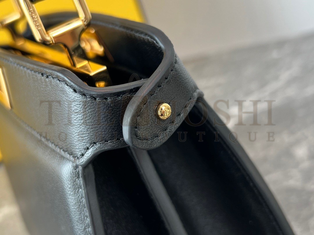 F**di Peekaboo ISeeU Petite Bag In Black Nappa Leather Master Quality